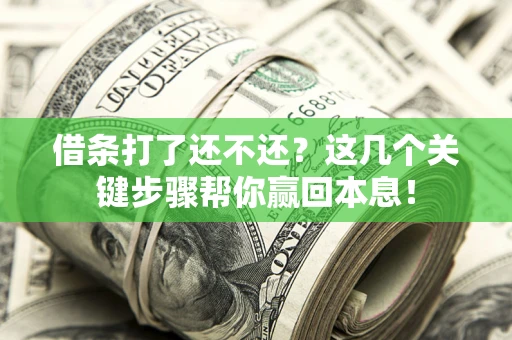 济南借条打了还不还？这几个关键步骤帮你赢回本息！